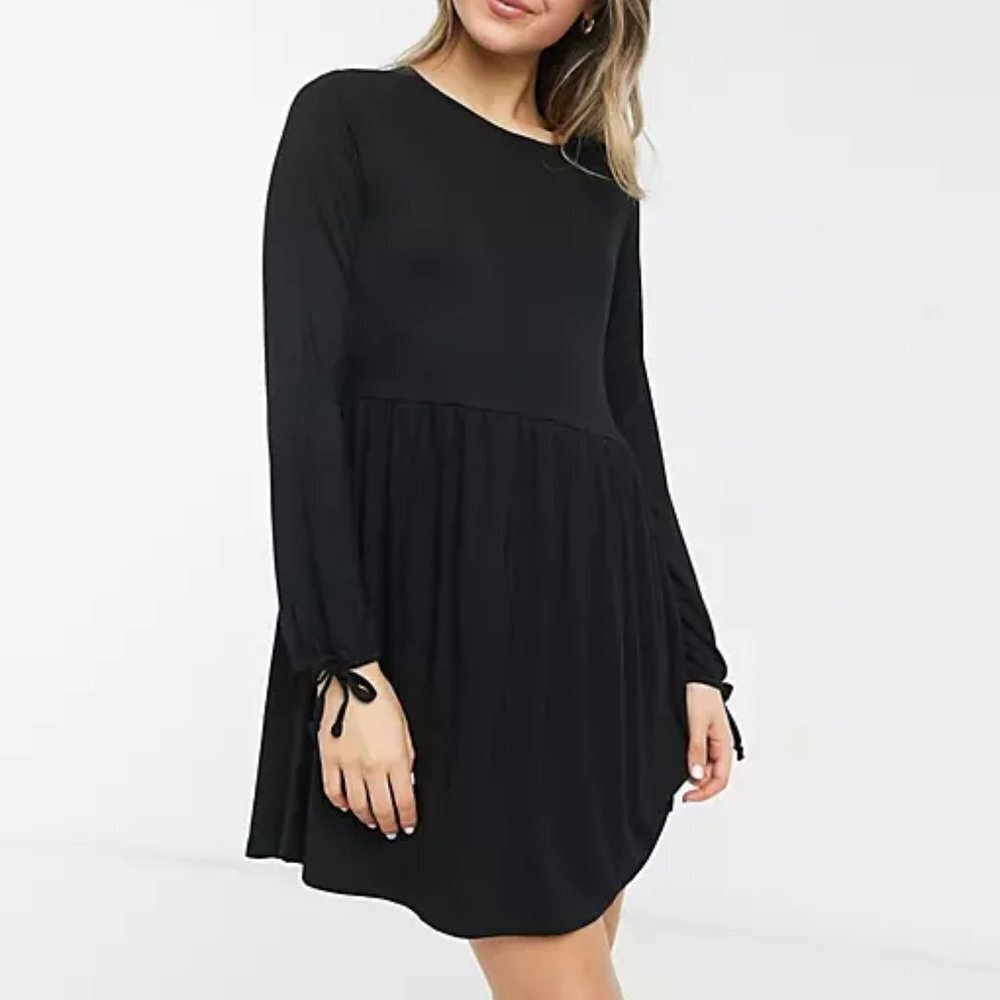Wednesday's Girl Women's Long Sleeve Smock Dress - M